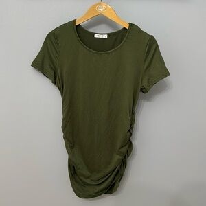 Maternity Women's Short Sleeve Top Green